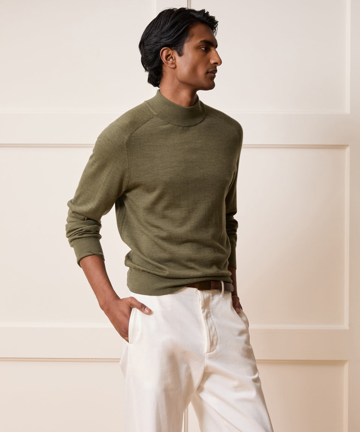 Merino Mockneck Sweater