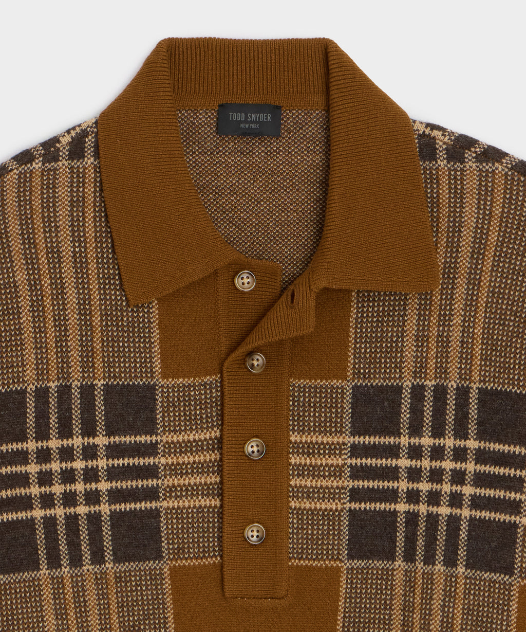 Plaid Sweater Polo