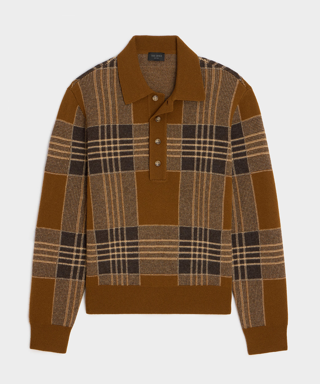 Plaid Sweater Polo