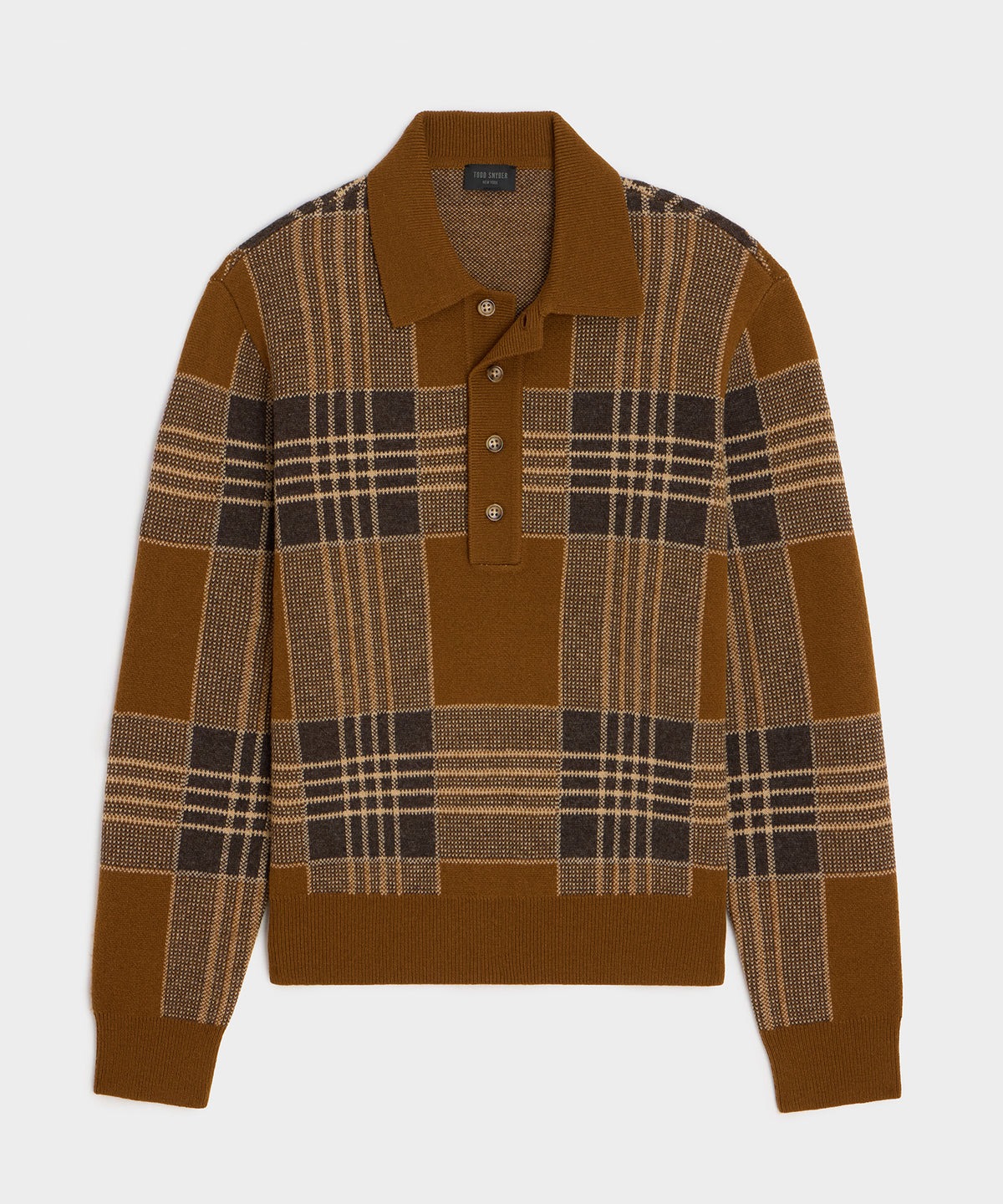 Plaid Sweater Polo