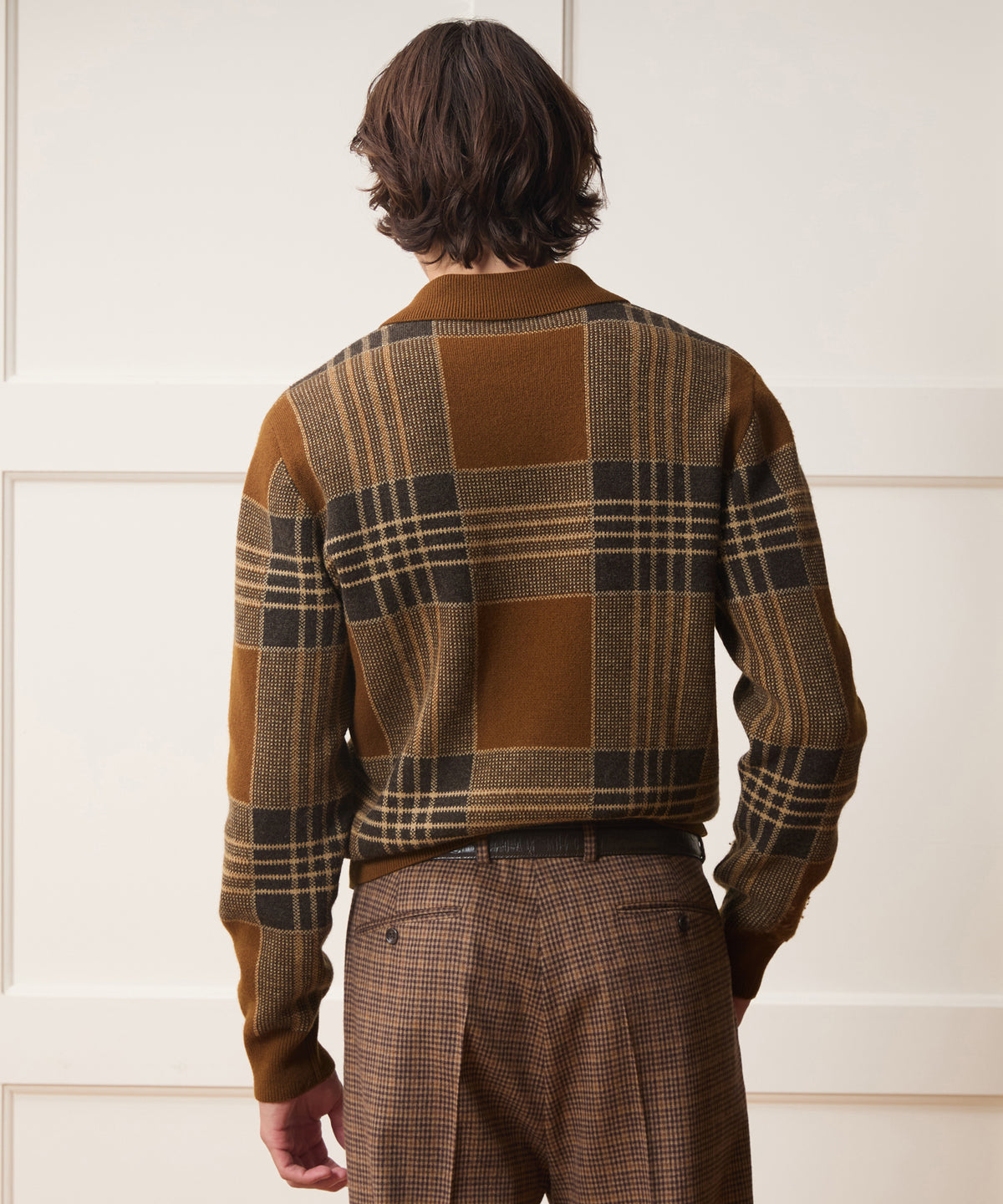 Plaid Sweater Polo