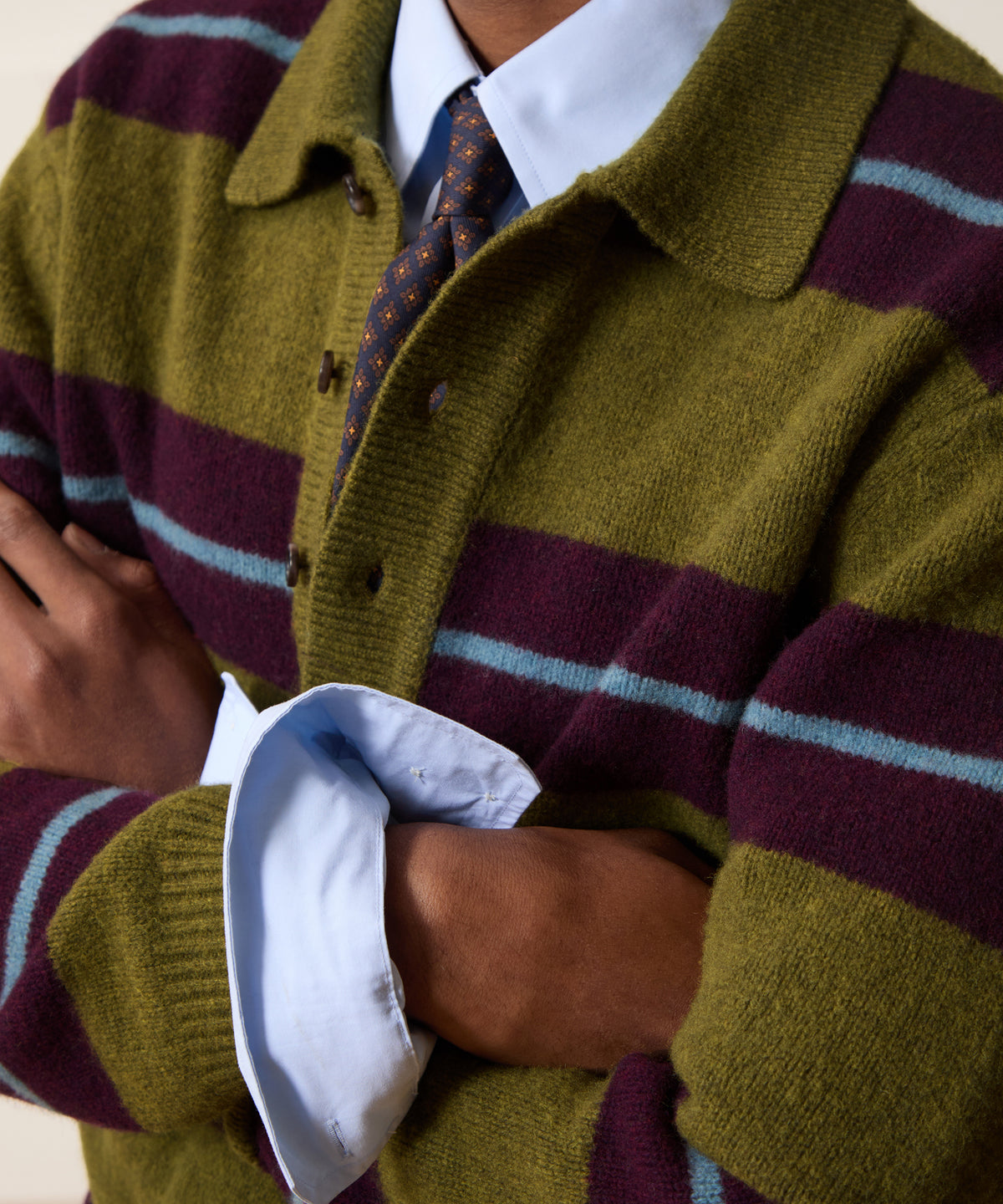 Boiled Wool Sweater Polo