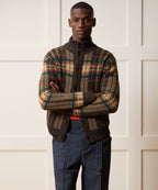 Wool Mockneck Cardigan