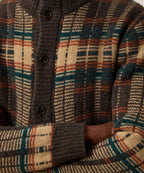 Wool Mockneck Cardigan