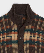 Wool Mockneck Cardigan