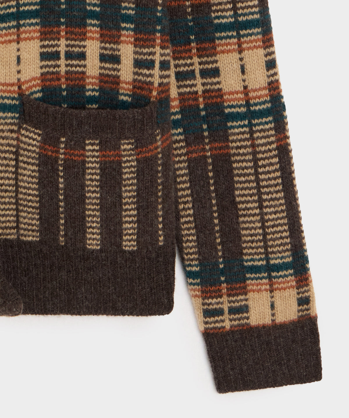 Wool Mockneck Cardigan