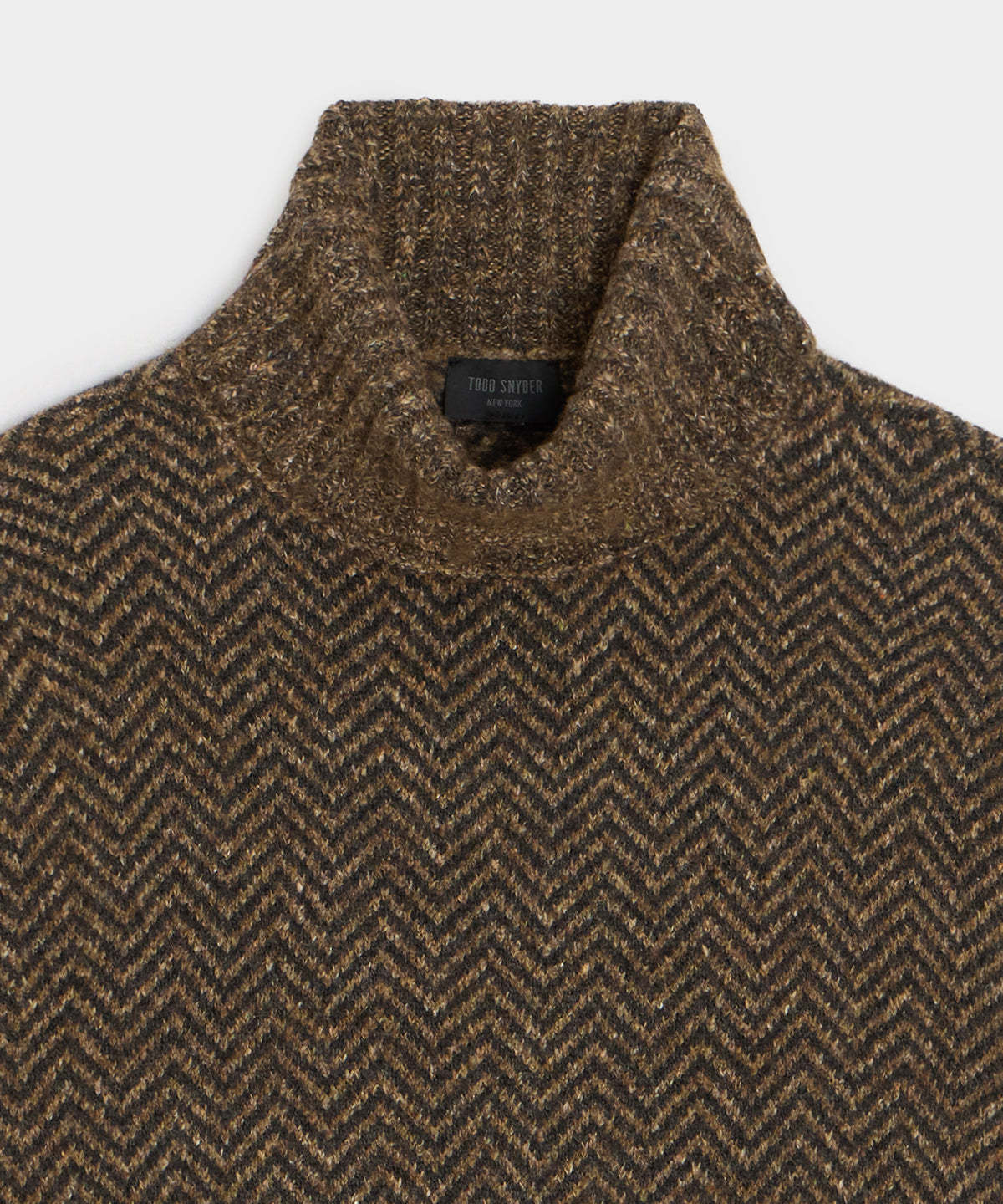 Herringbone Turtleneck Sweater