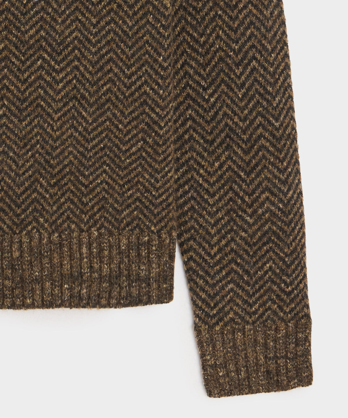 Herringbone Turtleneck Sweater