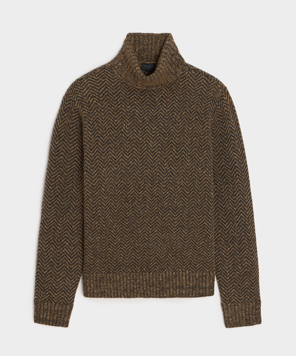 Herringbone Turtleneck Sweater