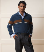 Stripe Sweater Polo