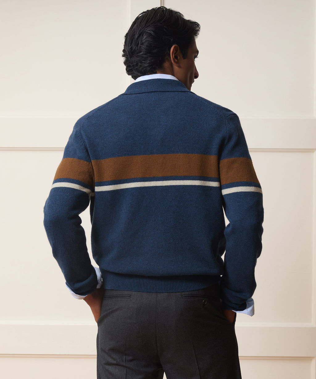 Stripe Sweater Polo