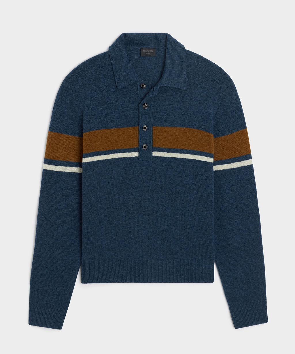 Stripe Sweater Polo