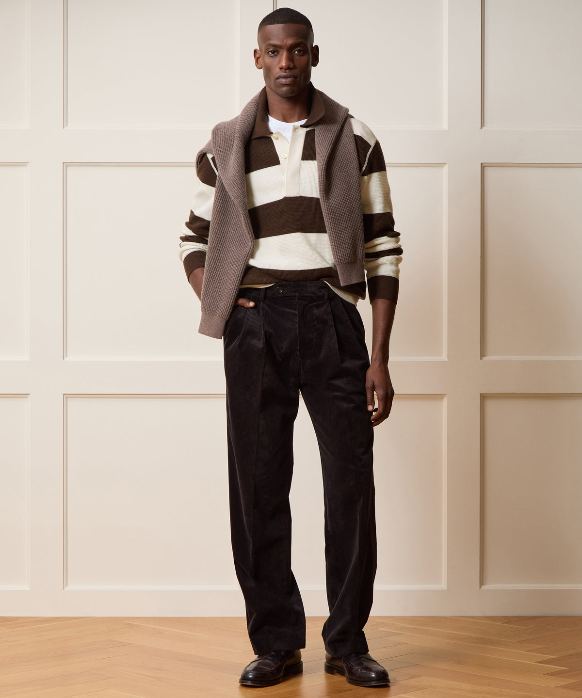 Stripe Cashmere Rugby