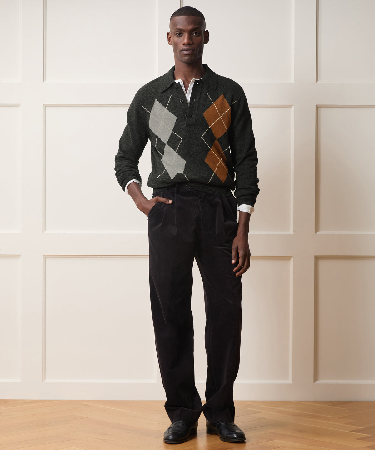 Argyle Sweater Polo