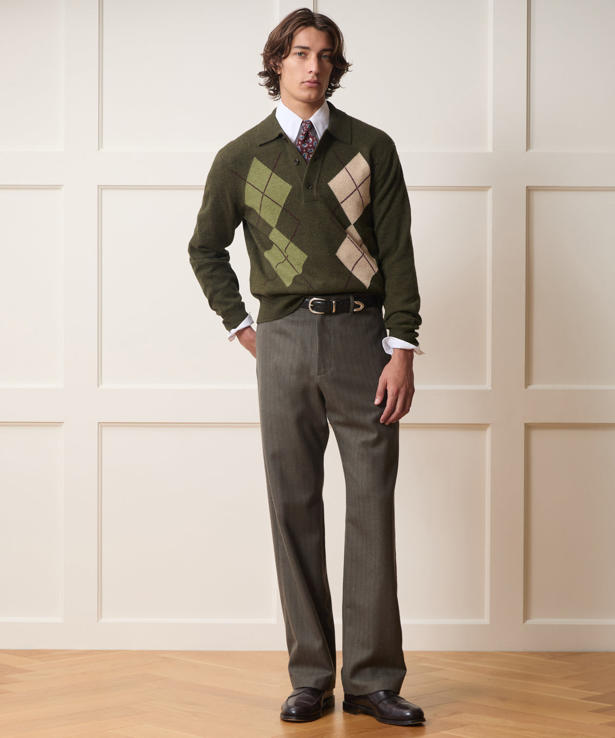 Argyle Sweater Polo
