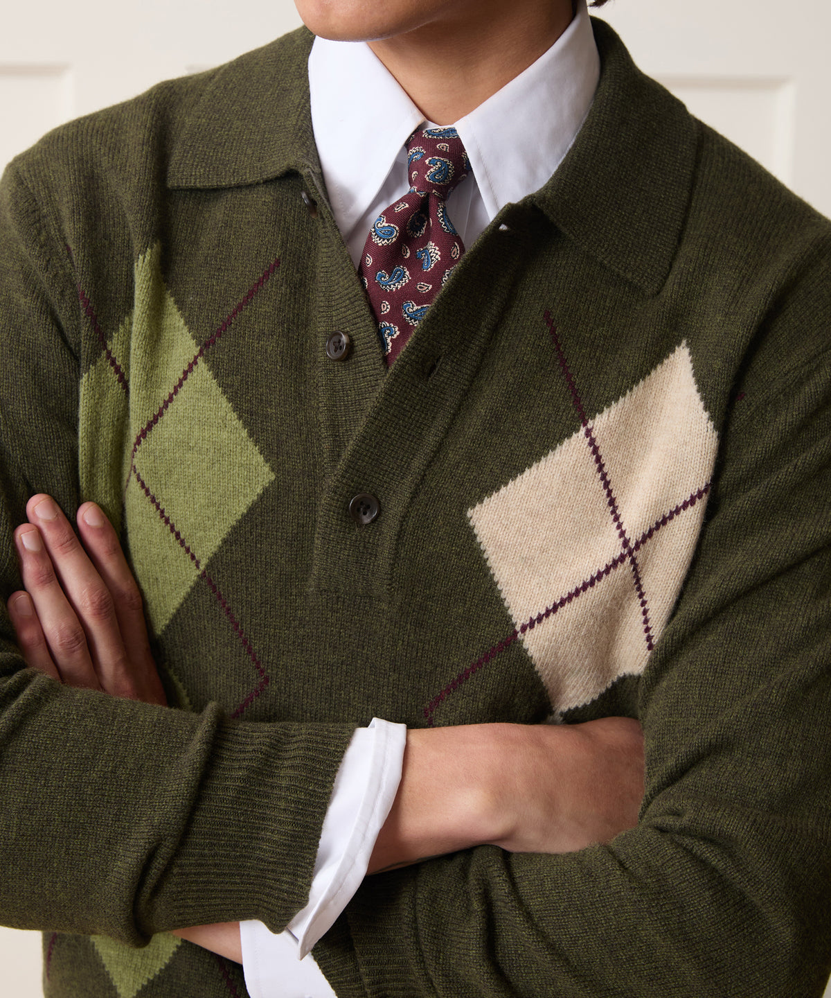 Argyle Sweater Polo