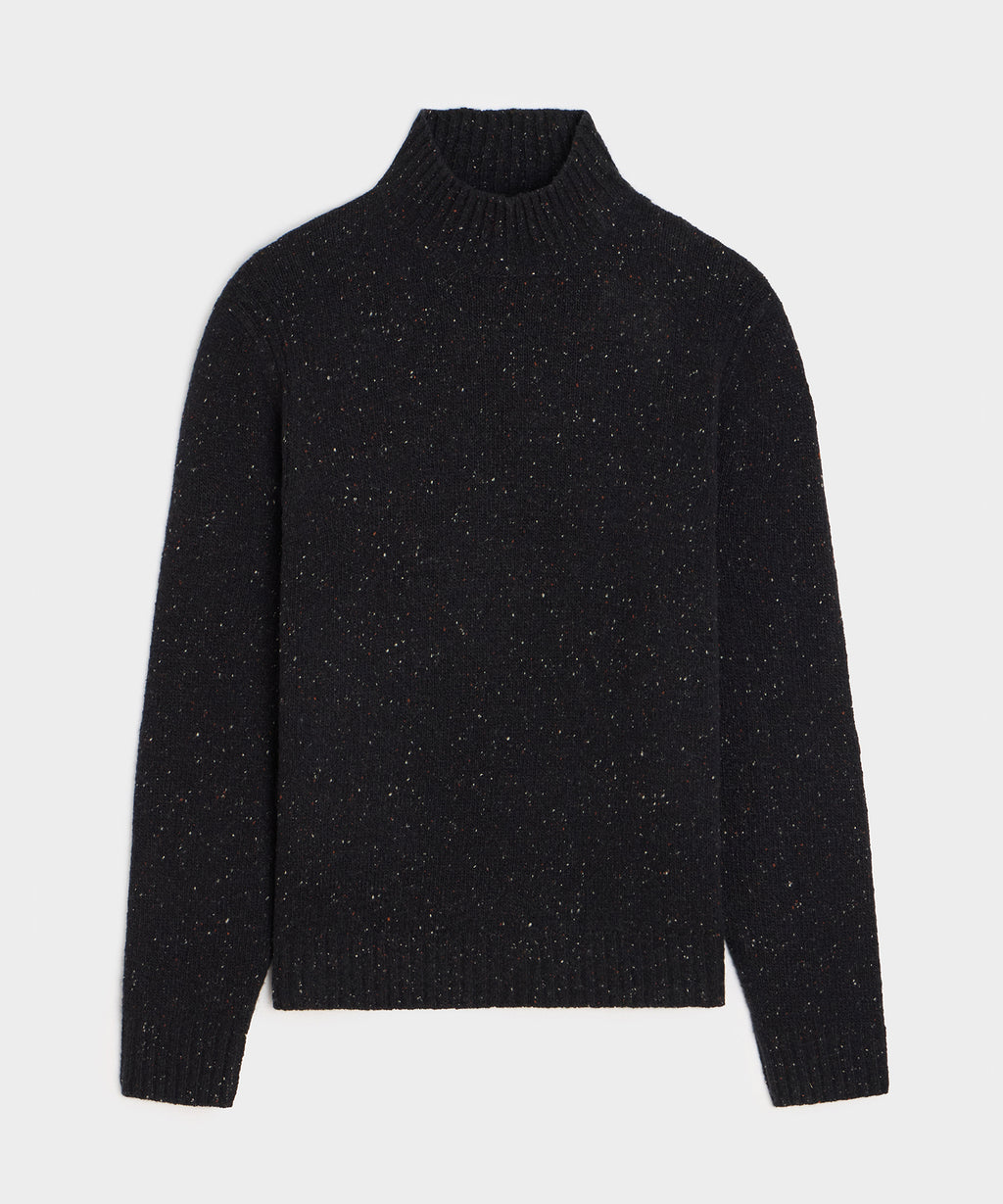 Donegal Cashmere Mockneck Sweater