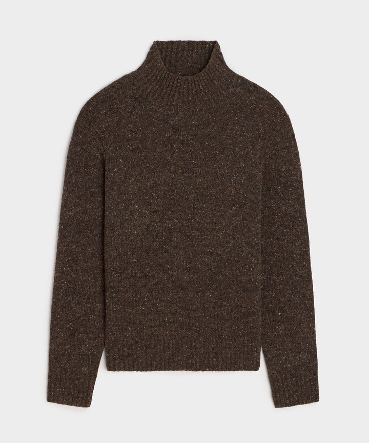 Donegal Cashmere Mockneck Sweater