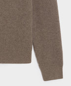 Waffle Cashmere Crewneck