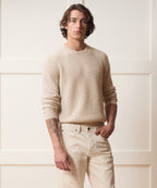 Waffle Cashmere Crewneck