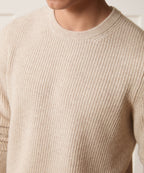 Waffle Cashmere Crewneck