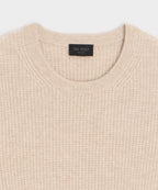 Waffle Cashmere Crewneck