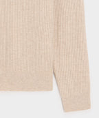 Waffle Cashmere Crewneck