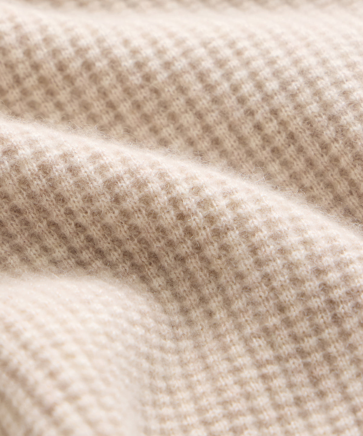 Waffle Cashmere Crewneck