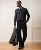 Waffle Cashmere Crewneck