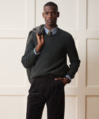 Waffle Cashmere Crewneck