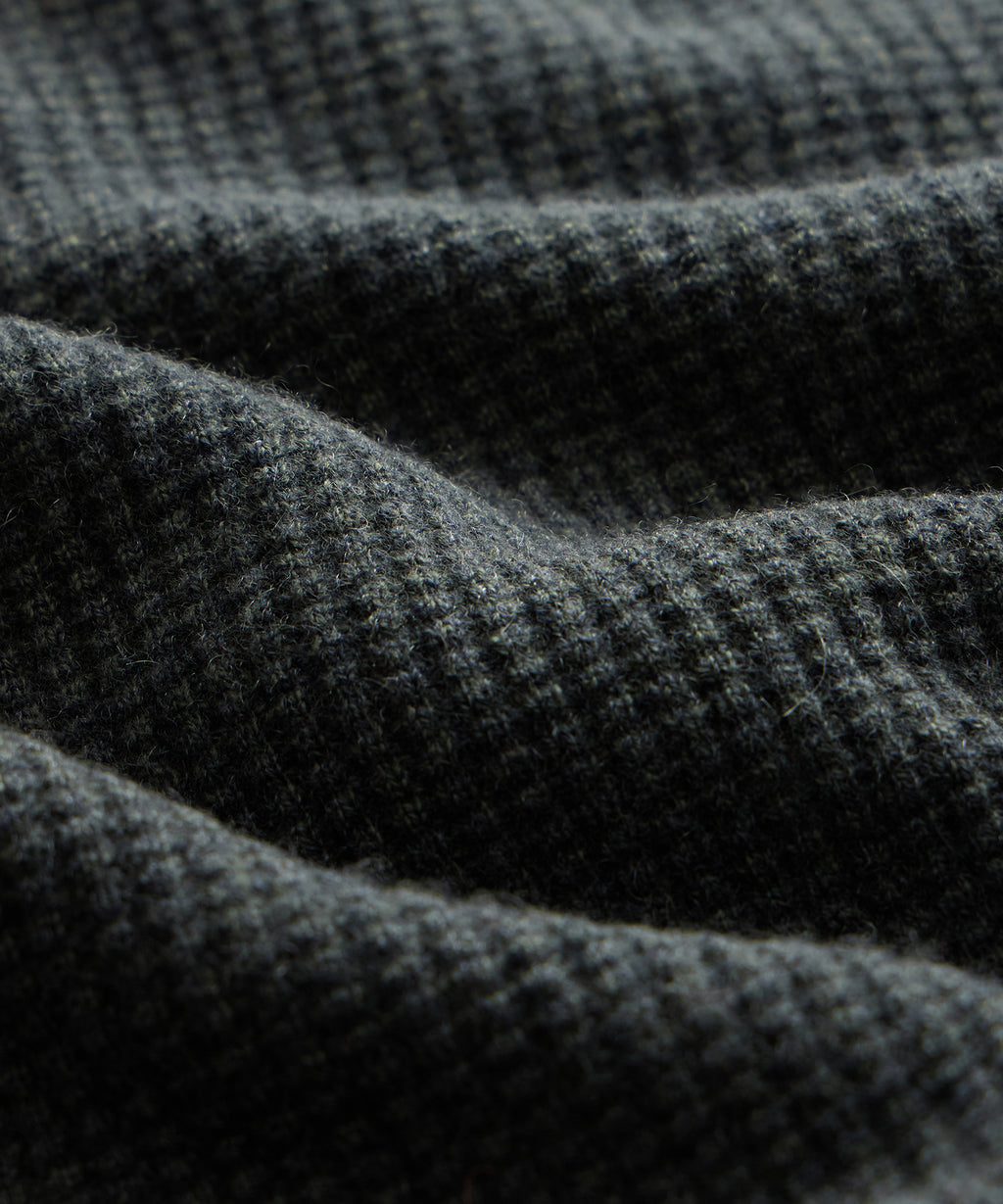 Waffle Cashmere Crewneck