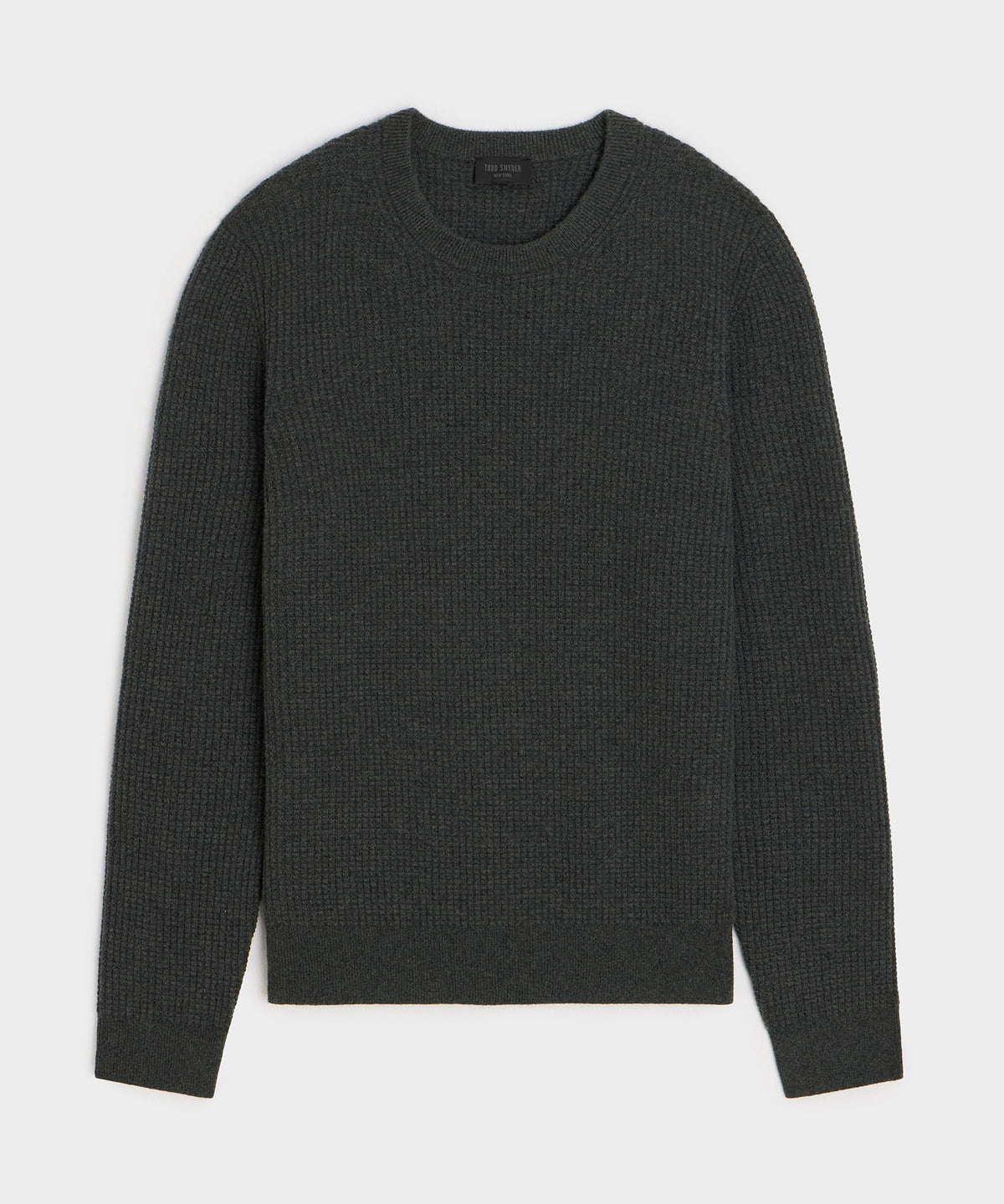 Waffle Cashmere Crewneck