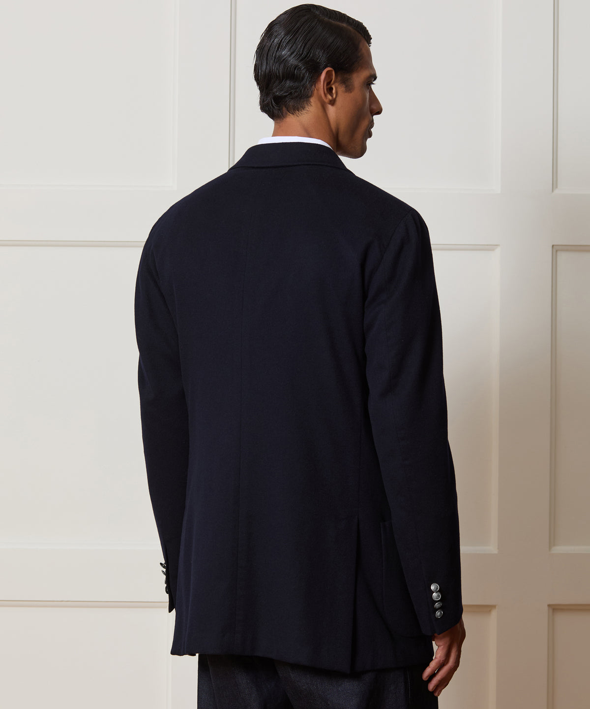 Italian Cashmere Double-Breasted Wythe Jacket