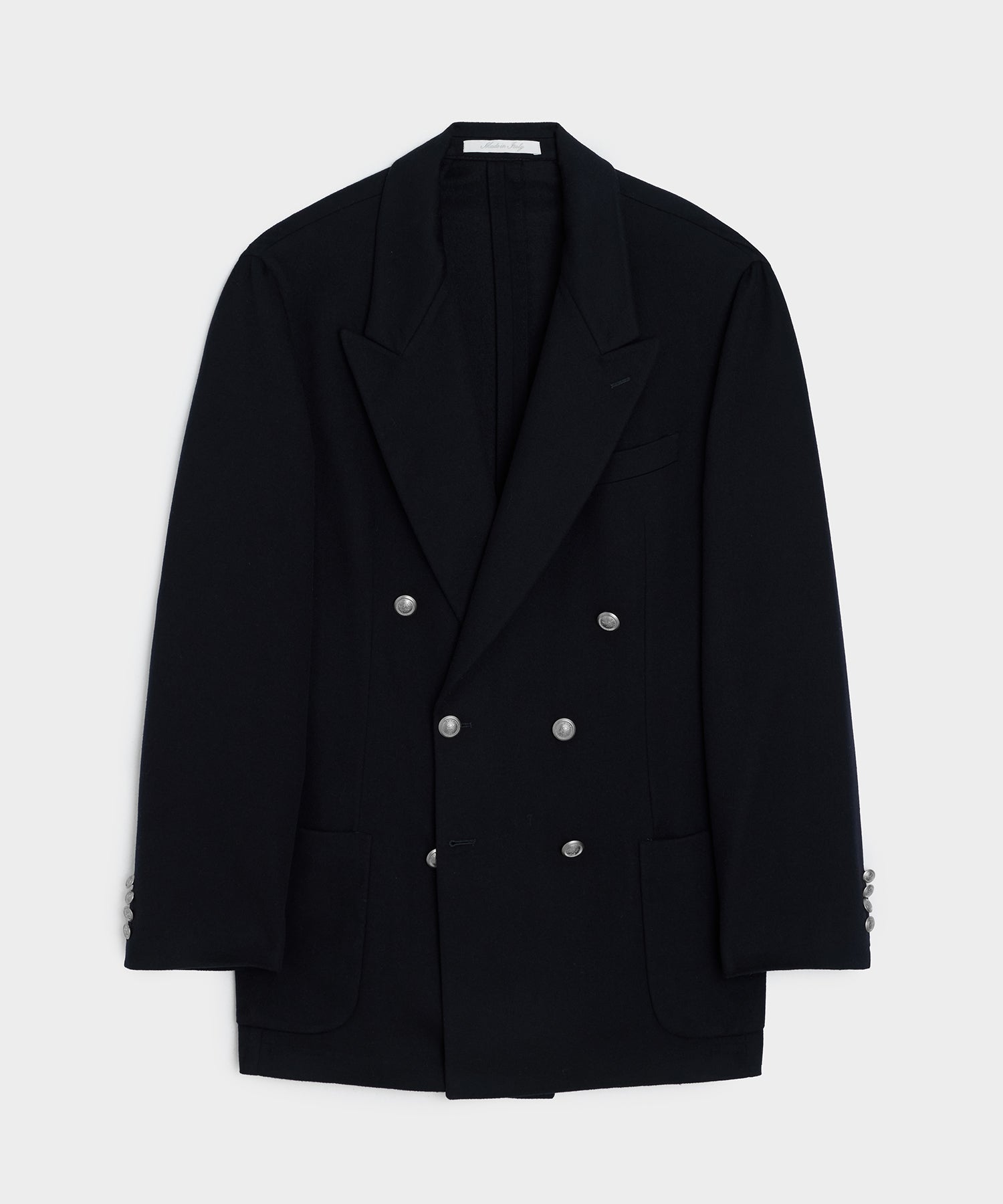Italian Cashmere Double-Breasted Wythe Jacket in Navy – Todd Snyder