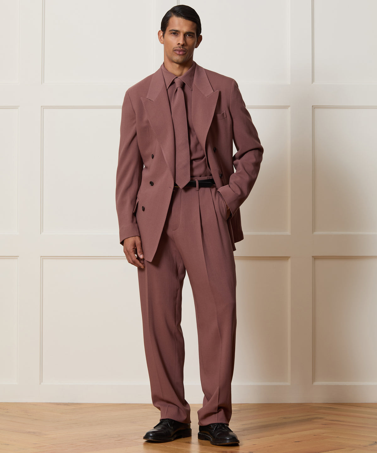 Italian Crepe Double-Breasted Wythe Suit