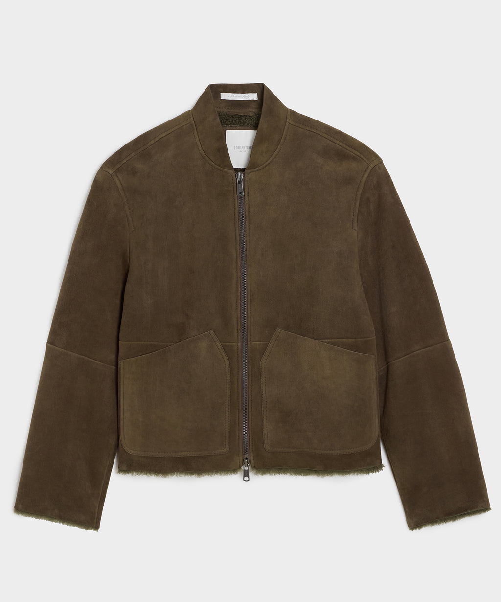 Italian Shearling Aviator Jacket
