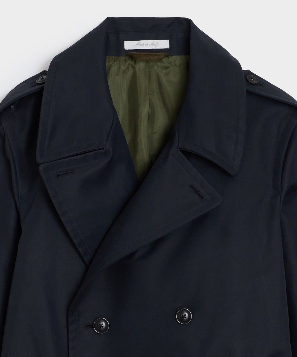 Italian Double-Breasted Trench Coat