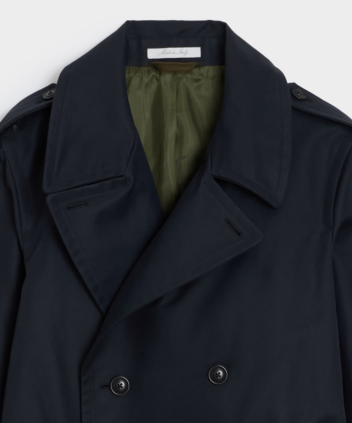 Italian Double-Breasted Trench Coat