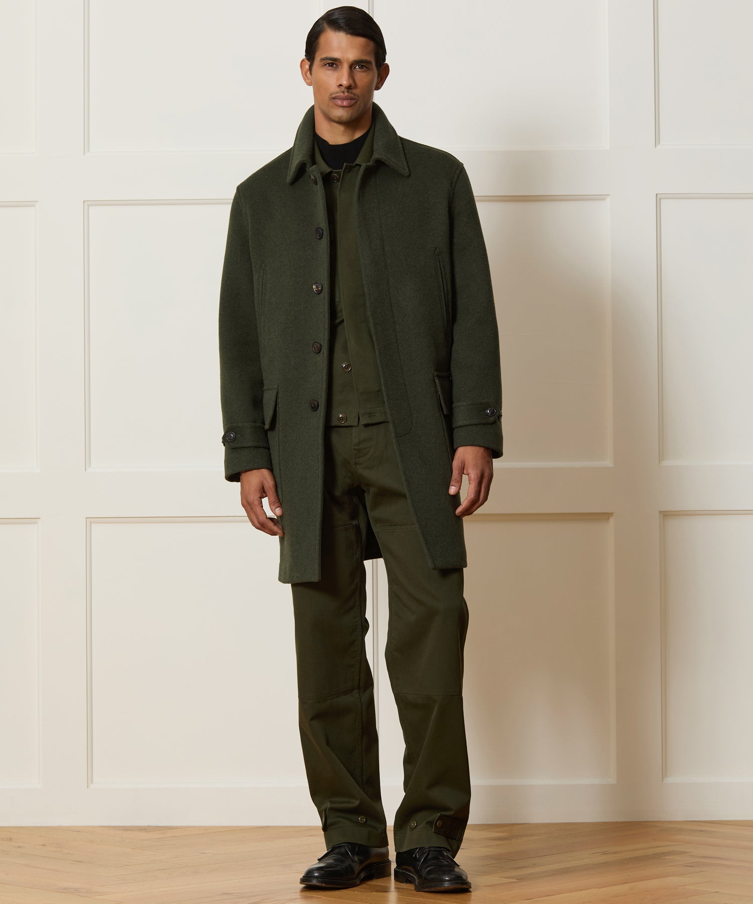 Italian Wool-Cashmere Car Coat in Snyder Olive – Todd Snyder