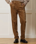 Italian Wide Wale Corduroy Side Tab Trouser