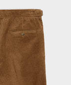 Italian Wide Wale Corduroy Side Tab Trouser