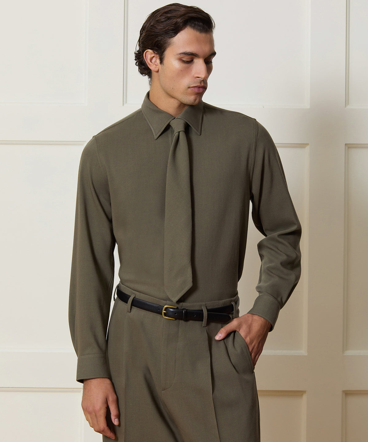 Italian Crepe Wool Shirt
