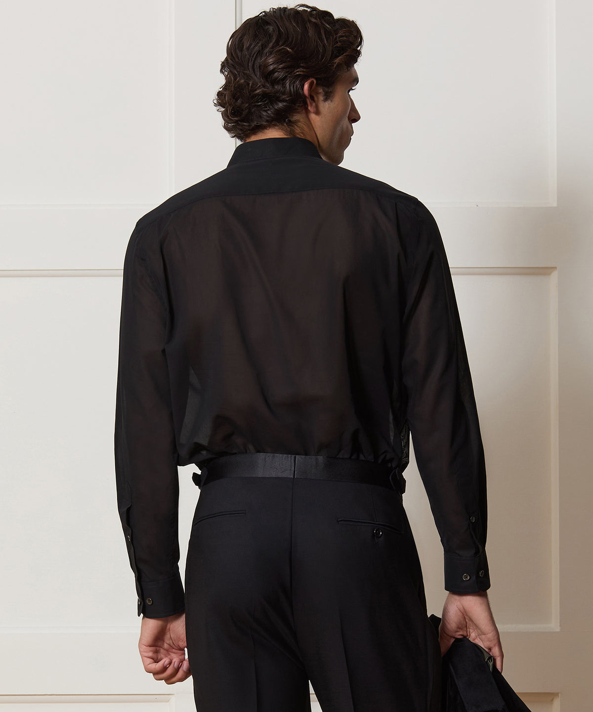 Lightweight Italian Cotton Popover Tuxedo Shirt