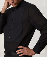 Lightweight Italian Cotton Popover Tuxedo Shirt