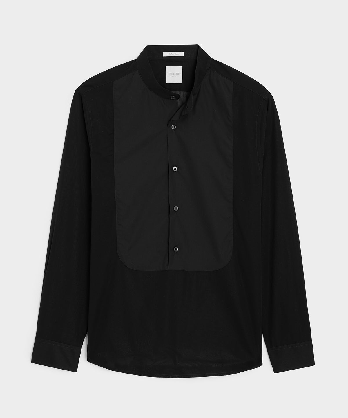 Lightweight Italian Cotton Popover Tuxedo Shirt