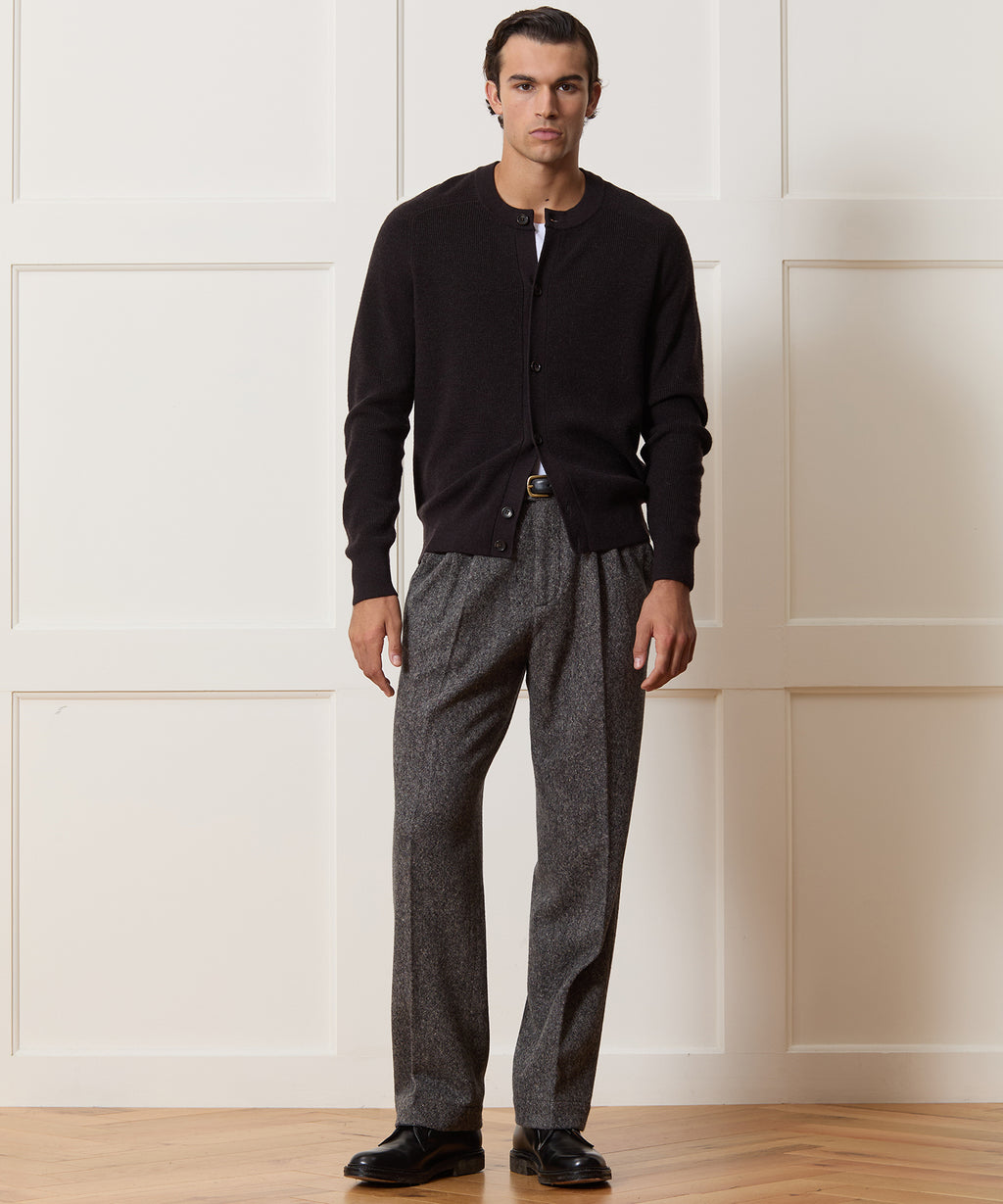 Merino Crewneck Cardigan