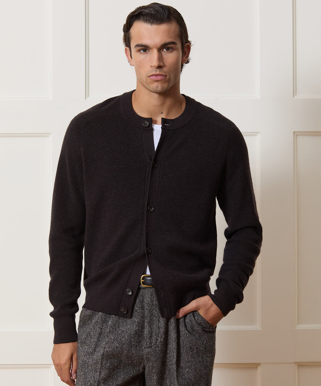 Merino Crewneck Cardigan