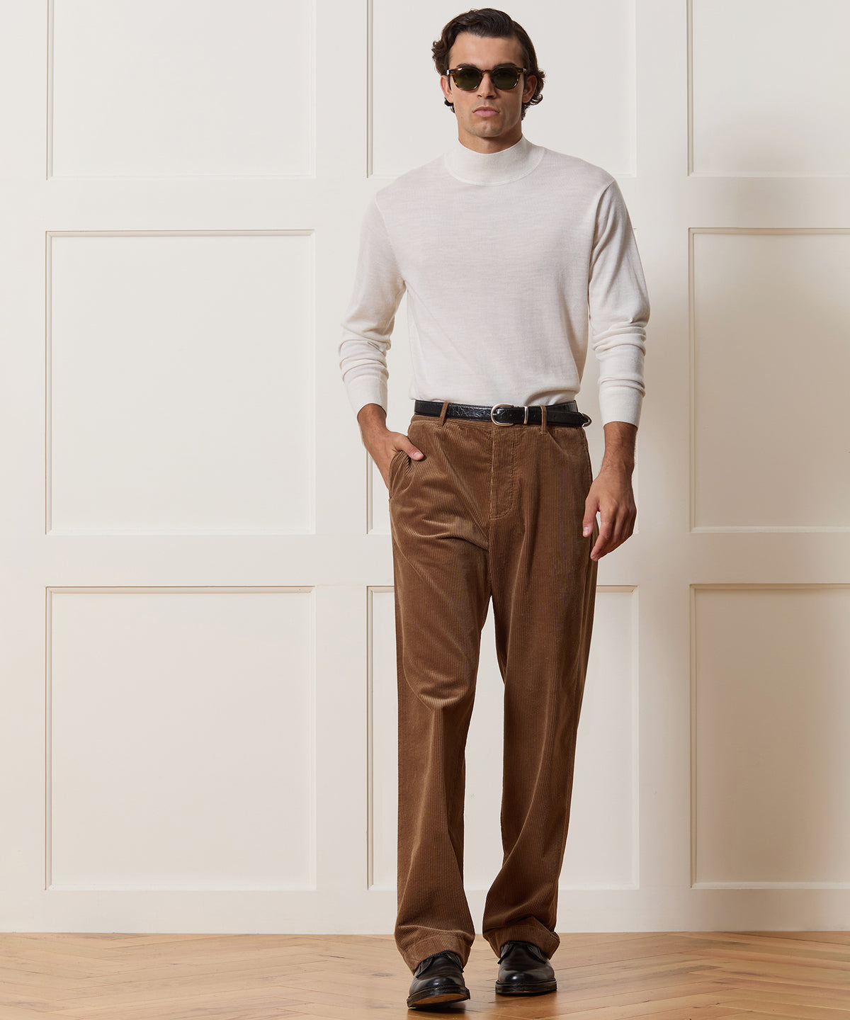 Merino Mock Neck Sweater