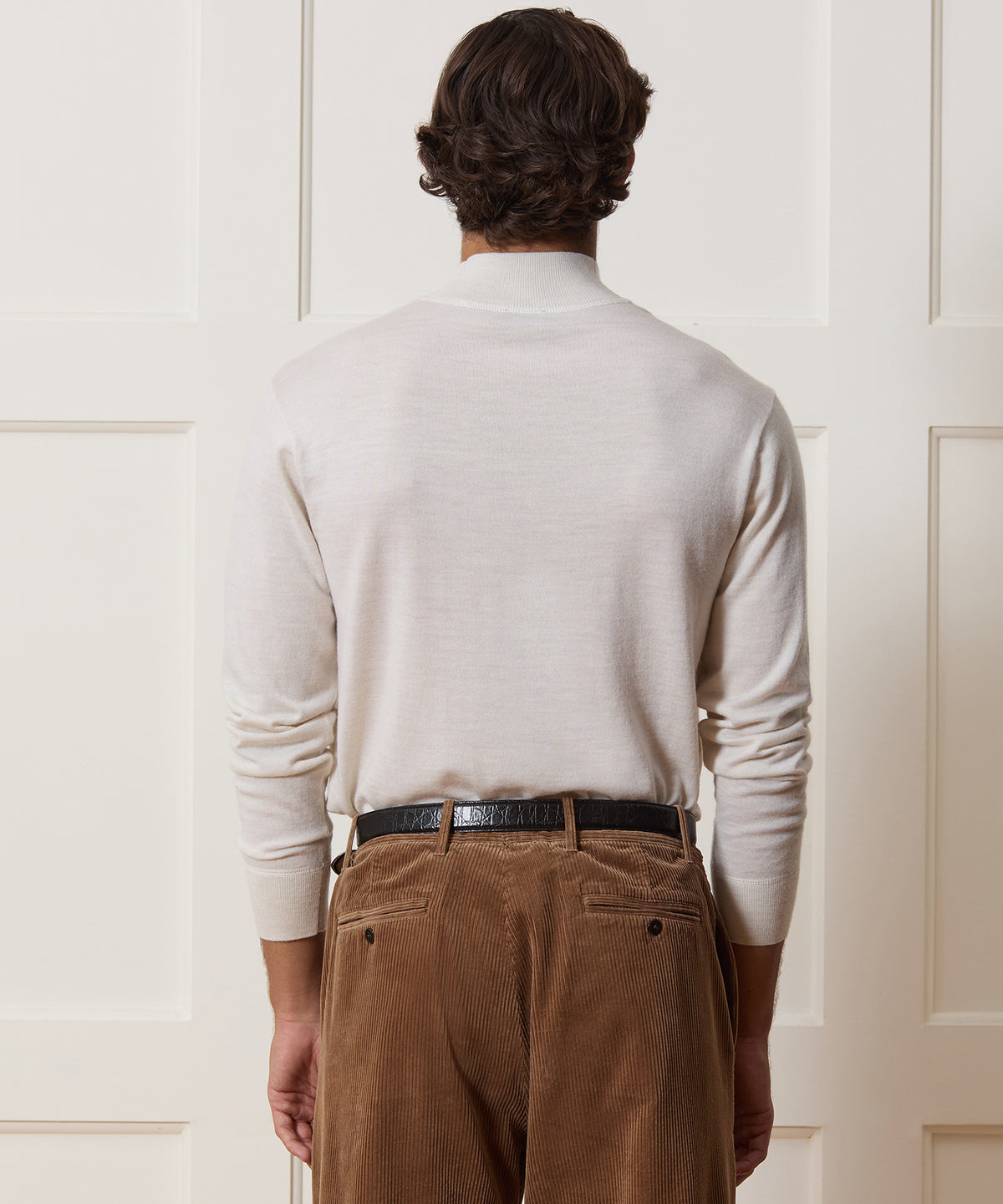 Merino Mock Neck Sweater