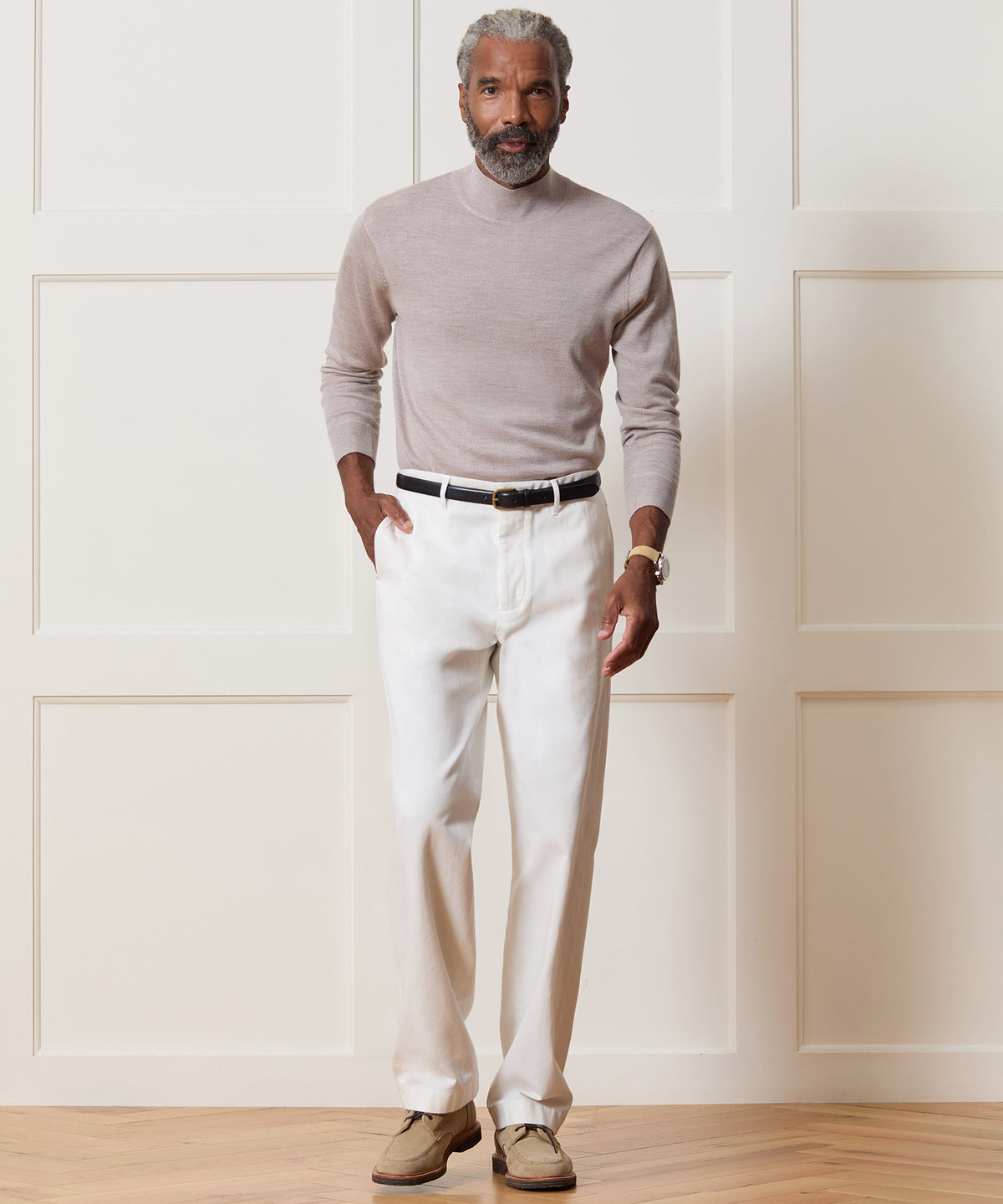 Merino Mock Neck Sweater